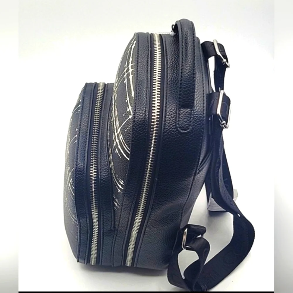 CALVIN KLEIN NWT Estelle Novelty Black & White Backpack